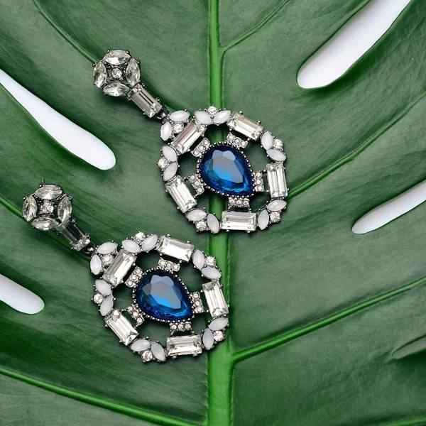 Рубиновые серьги